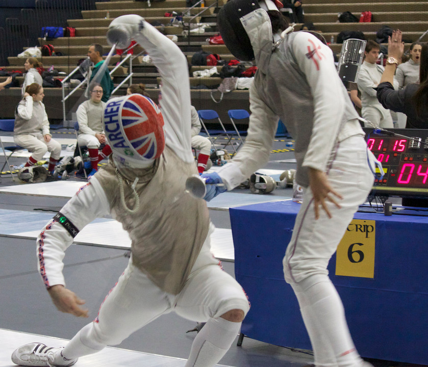British freshman Kristjan Archer is one of two men's foilists competing in this year's NCAA Championship.