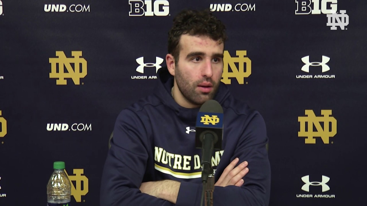 @NDHockey | Tory Dello Post-Game Press Conference vs. Michigan State (2019)