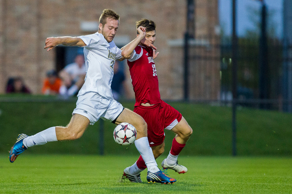 Vince Cicciarelli put Notre Dame on the board in the 21st minute of last season's 2-0 win over Indiana.