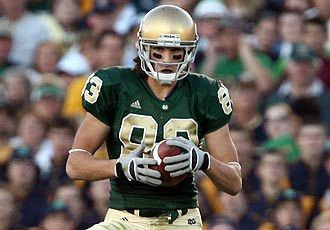 Jeff Samardzija set school records for touchdown receptions (15, which is tied for the national lead) and receiving yards (1,190) in 2005.