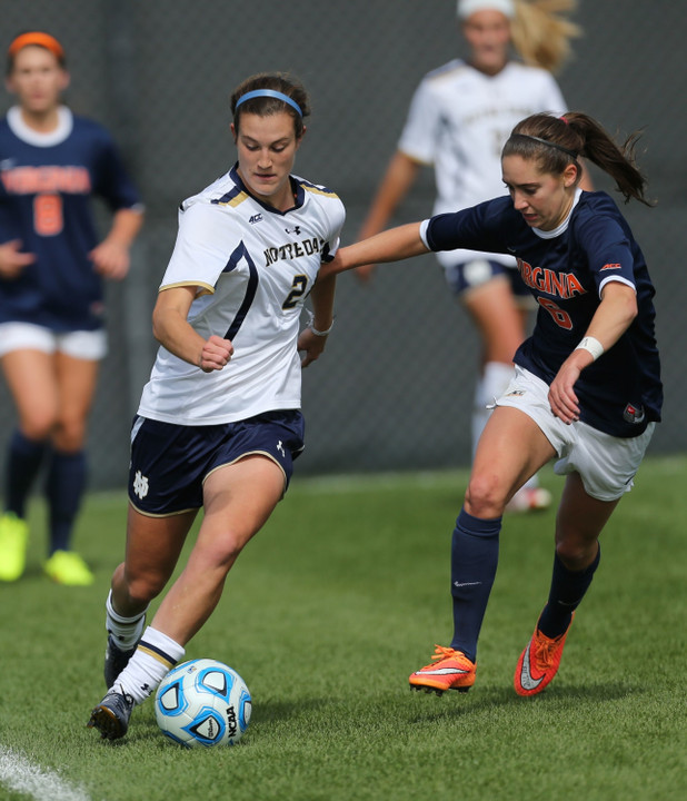 Junior captain Katie Naughton scored the match-winning goal in a 2-0 Notre Dame win over the Haitian National Team last spring