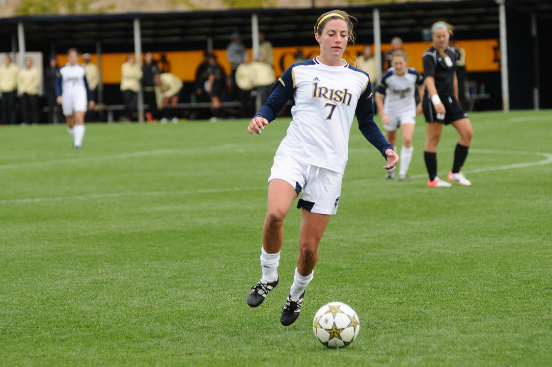 Junior forward Rebecca Twining picked the perfect time for her first career NCAA Championship goal, scoring in the 20th minute of Notre Dame's 2-0 third-round win at #8/10 Florida Sunday afternoon.