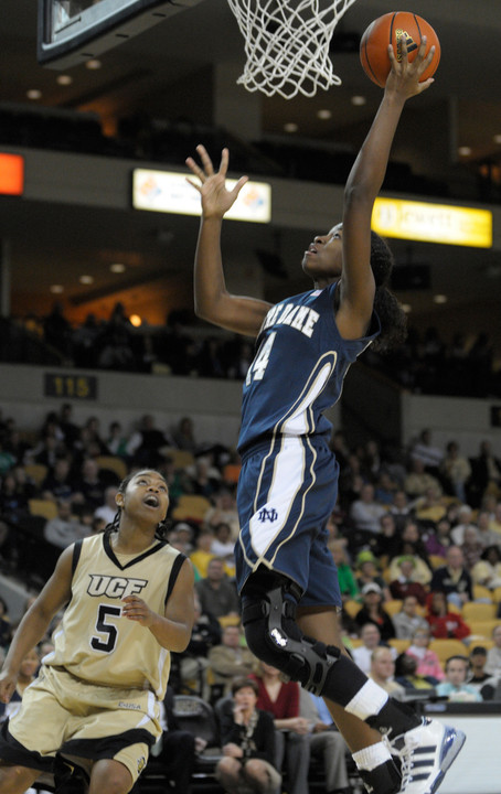 Senior forward Devereaux Peters and her Fighting Irish teammates will tip off the 2010-11 season at 4 p.m. (ET) on Nov. 12 against New Hampshire inside Purcell Pavilion at the Joyce Center.