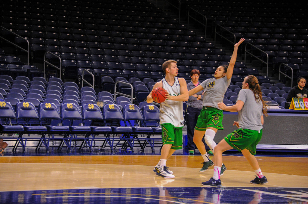 ND Women's Basketball Practice Players