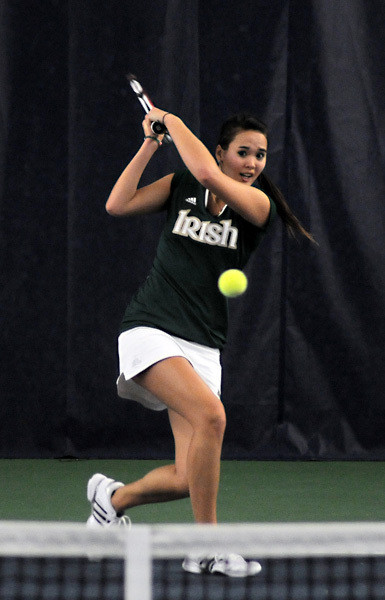 Kristy Frilling won her 17th match of the season against Marquette.