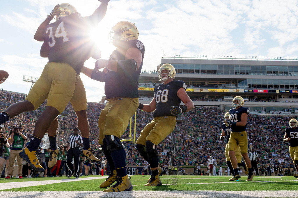 Notre Dame vs. Temple (USATSI)