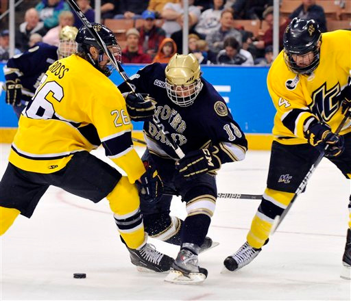 Sophomore T.J. Tynan was a unanimous first team selection to the CCHA's preseason all-conference team.