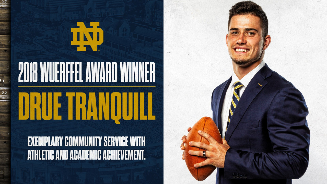 Drue Tranquill Named Wuerffel Trophy Recipient