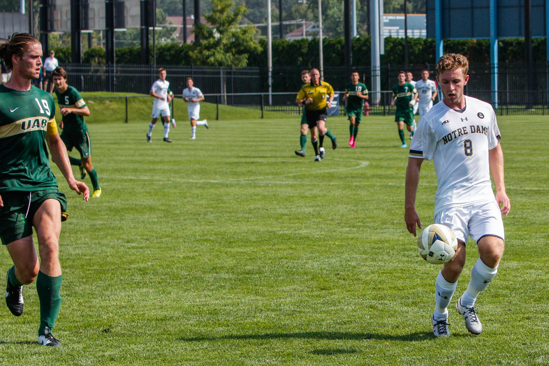 Jon Gallagher led all players with three goals during the Mike Berticelli Memorial Tournament, scoring twice on Sunday against UAB