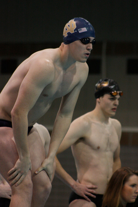 Kevin Overholt is one of nine seniors who will be swimming in their final home meet at the Shamrock Invitational