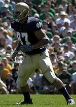 Senior defensive lineman Travis Leitko was awarded with a scholarship by head coach Charlie Weis and the Irish coaching staff on Monday, Aug. 21.