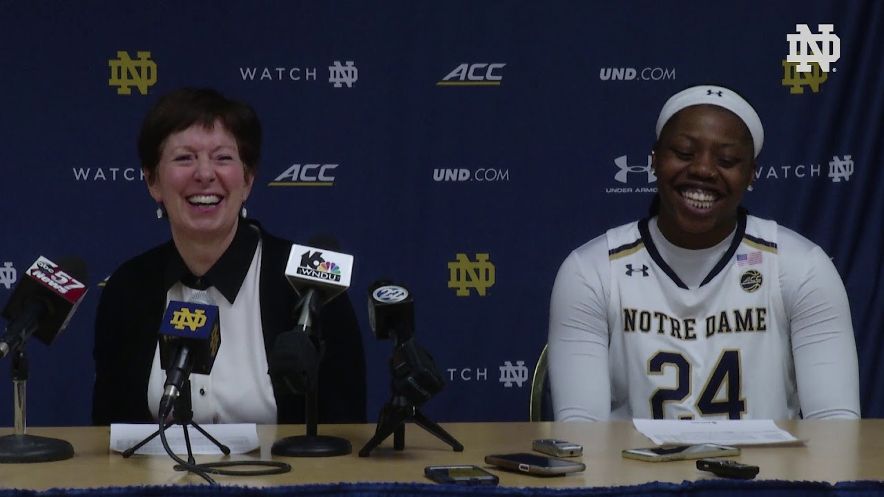 @ndwbb | Post-Game Press Conference vs. Duke (2019)