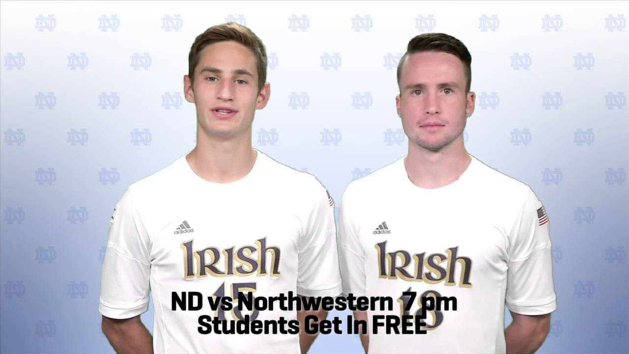 Notre Dame Men's Soccer vs. Northwestern Promo
