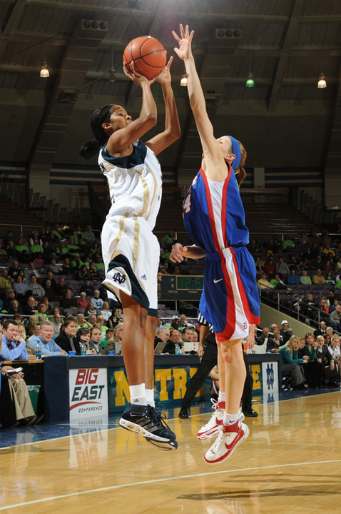 Senior guard Charel Allen poured in a career-high 31 points on 14-of-19 shooting in Notre Dame's 83-65 win over St. John's last season at the Joyce Center.