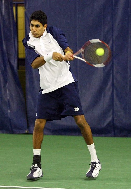 Senior Sheeva Parbhu knocked off No. 3 Dominic Inglot in singles action.