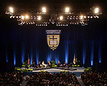 An estimated audience of 3,600 students, faculty, staff and members of the local community attended the Notre Dame Forum -