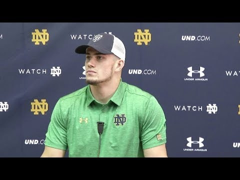 @NDFootball Drue Tranquill Press Conference - Wake Forest (11.01.17)