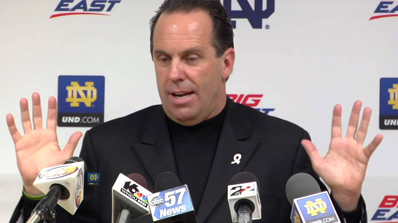 Mike Brey at Media Day - Notre Dame Mens Basketball