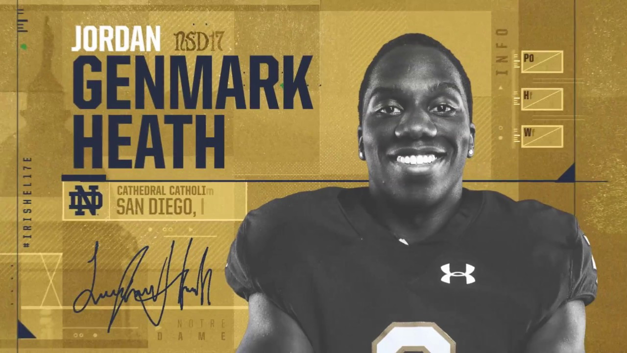 Jordan Genmark Heath Highlights - Notre Dame Football - NSD17