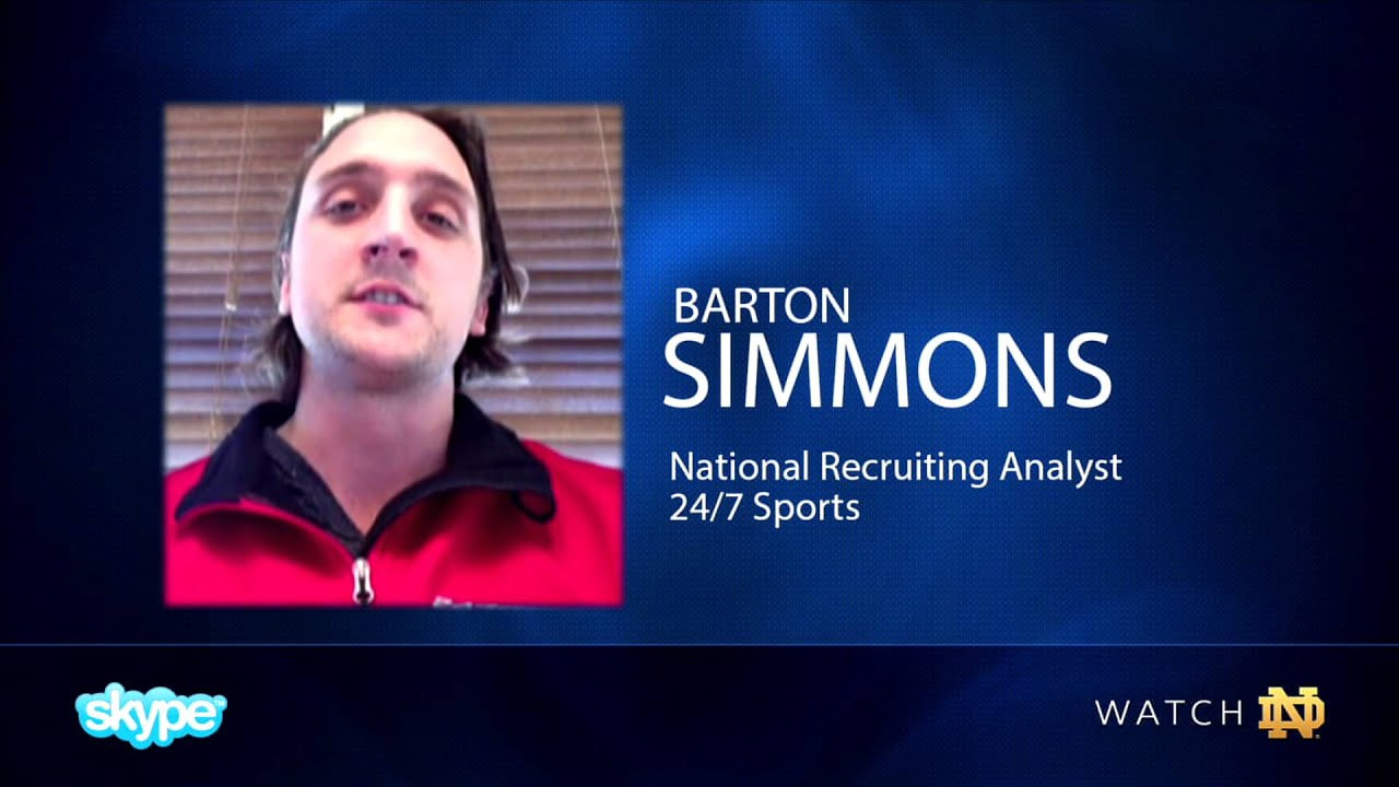 Alex Bars - 2014 Notre Dame Football Signee
