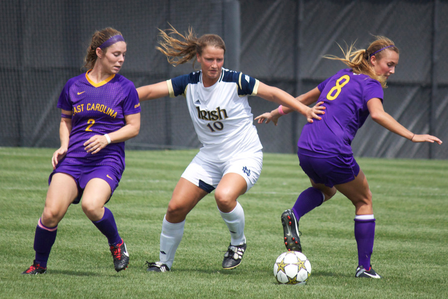 Freshman midfielder Glory Williams earned a spot on the Notre Dame adidas Invitational All-Tournament Team last weekend, becoming (along with goalkeeper Elyse Hight) the first Fighting Irish rookie to make a regular-season all-tournament team since 2006.