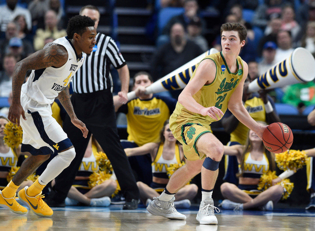 Notre Dame 71, West Virginia 83 (NCAA Second Round)