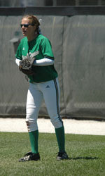 Sophomore Stephanie Mola had three hits a run scored and a run driven in at the Long Beach Invitational