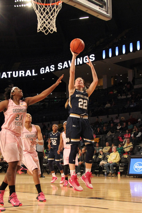 Senior guard Madison Cable had 10 points and a game-high seven rebounds in Notre Dame's most recent game against North Carolina State, an 83-48 victory in last year's ACC Tournament semifinals.