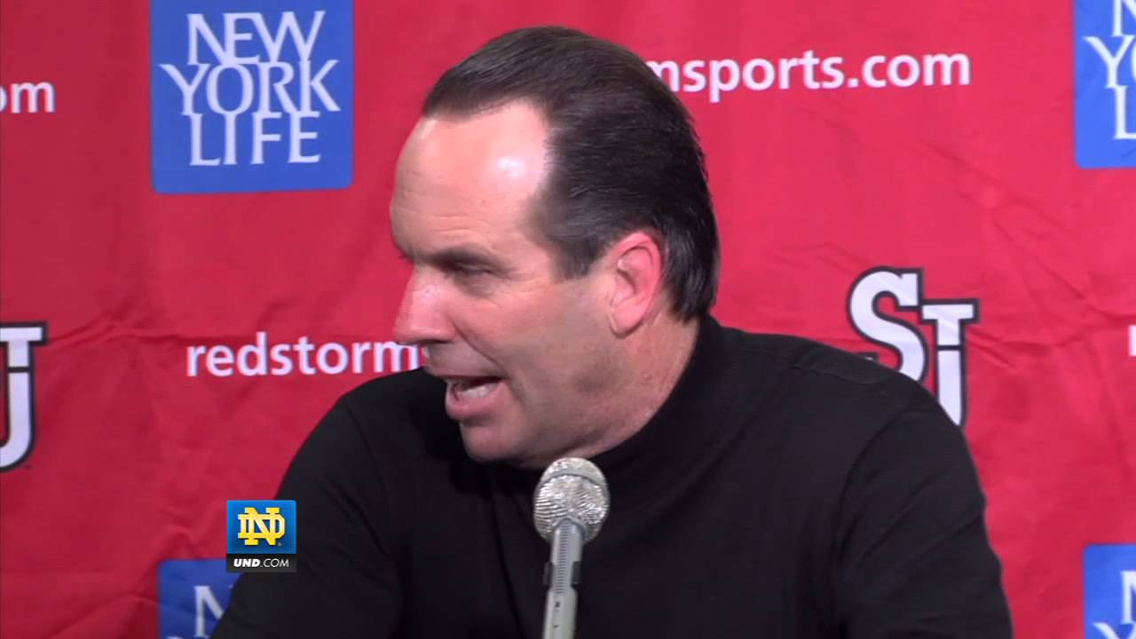 Coach Brey St. John's Post Game Presser