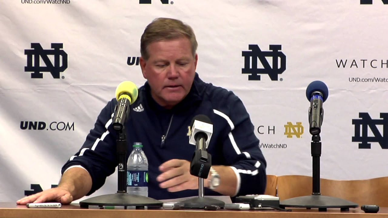 Coach Kelly Michigan Post Game Press Confernece