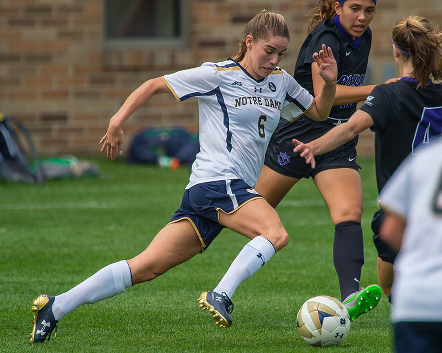 Gilbertson helped lead the Irish to a victory over Michigan.