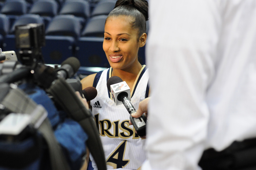 Notre Dame Women's Basketball Media Day 10-11-2012