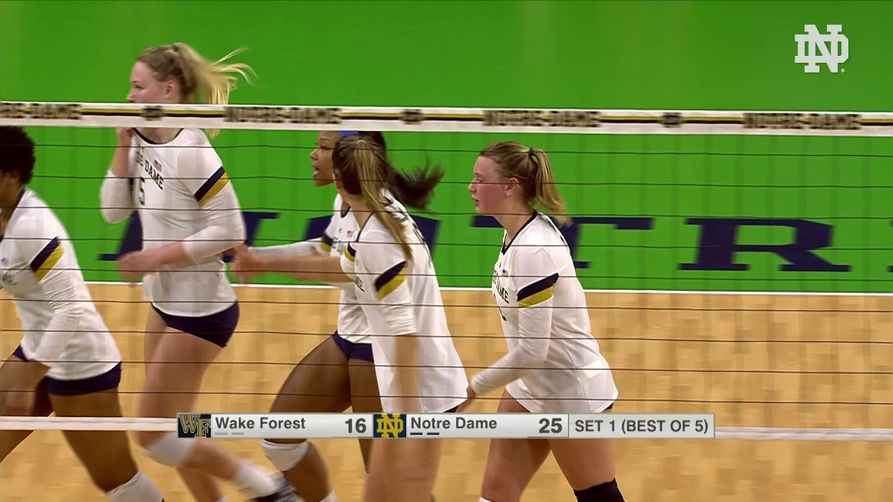 @NDvolleyball | Highlights vs Wake Forest (2018)
