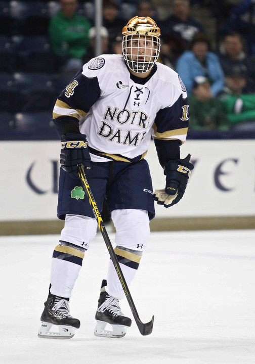 Junior Thomas DiPauli scored twice in Notre Dame's 3-2 win over Vermont.