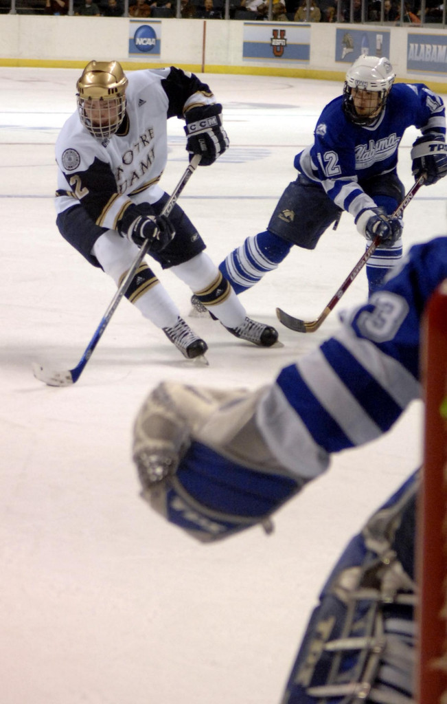 NCAA First Round - Notre Dame 3, Alabama-Huntsville 2 (2 OT)