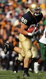 Notre Dame head coach Charlie Weis met with the media on Tuesday, Sept. 20, looking ahead to this weekend's contest with Washington. Among his comments, Weis mentioned the all-around ability of junior tight end Anthony Fasano (pictured).