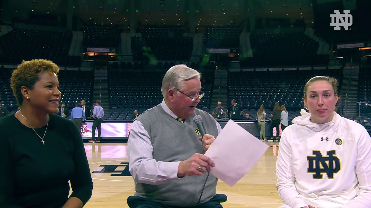 @ndwbb | Jessica Shepard and Coach Carol Owens Instant Reaction