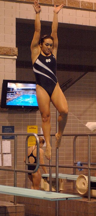 Natalie Stitt paced the Irish off the boards Saturday against Michigan.