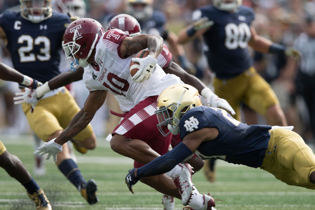 Notre Dame vs. Temple (USATSI)