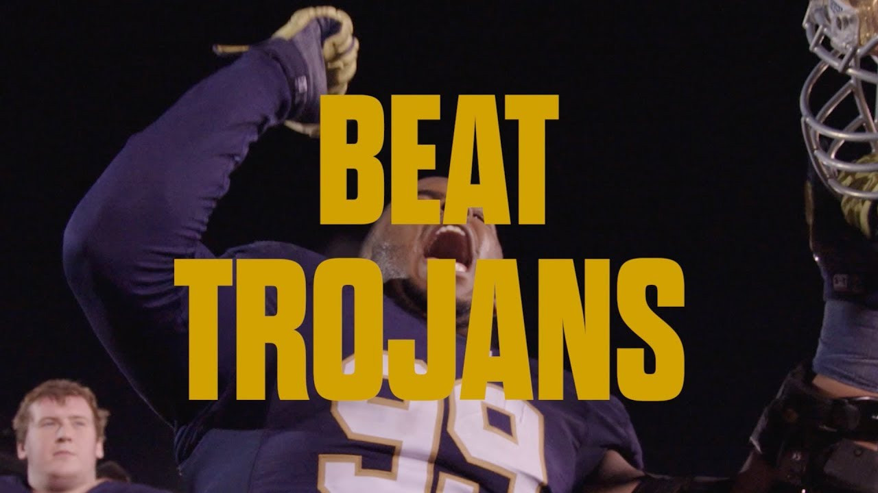@NDFootball | Go Irish. Beat Trojans. (2018)