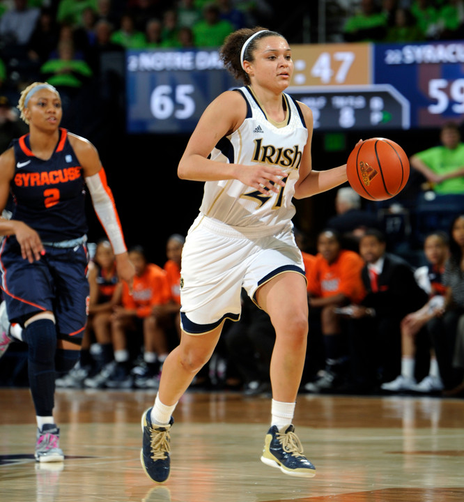Junior guard Kayla McBride was named to last year's BIG EAST Championship All-Tournament Team after averaging 14.0 points and 4.3 rebounds per game.