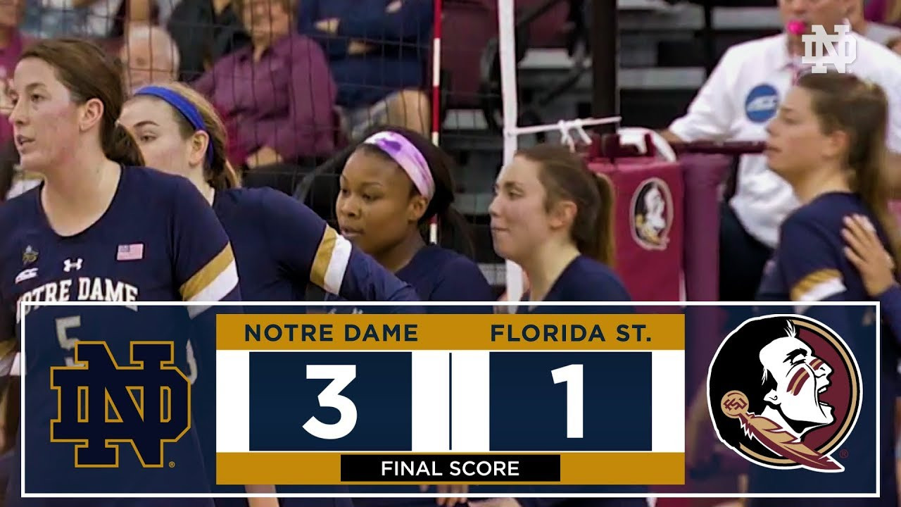 HIGHLIGHTS: @NDvolleyball vs Florida State (2017)