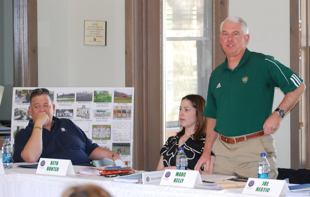 Coach Weis with the Monogram Club Board of Directors