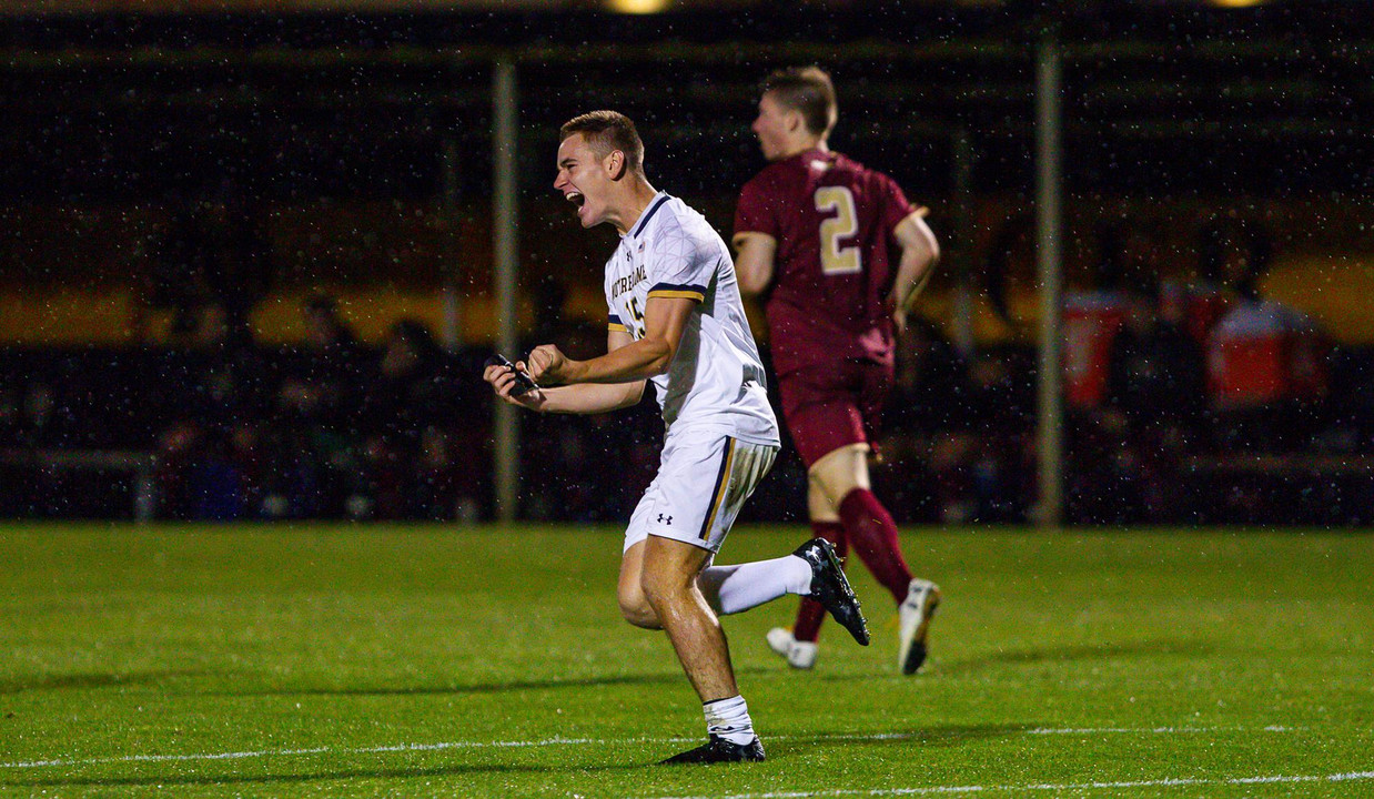 Aiden McFadden celebration vs. Boston College (9/28/18)