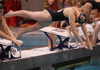 Senior Caroline Johnson took two individual titles against Pittsburgh.