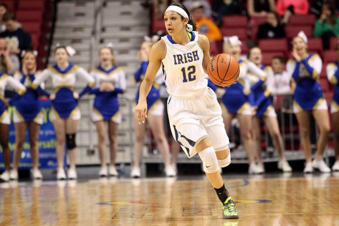 2013 West Virginia Gatorade Player of the Year Mychal Johnson, a 5-8 guard from Huntington (W.Va.) St. Joseph High School, is part of an outstanding three-player class (ranked as high as No. 3 nationally) that signed their National Letters of Intent to attend Notre Dame this week.