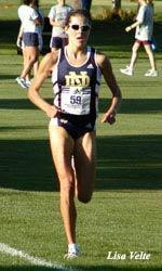 Senior Lauren King will take to the course for the Notre Dame Invitational on Oct. 1.  The Irish men's and women's cross country teams will play host to five races at the Burke Memorial Golf Course.