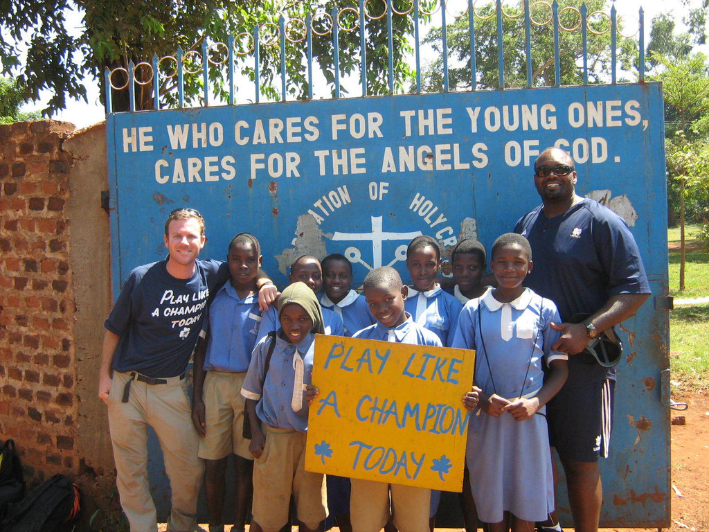 Monogram Winners Teach Ugandan Children To "Play Like A Champion Today"