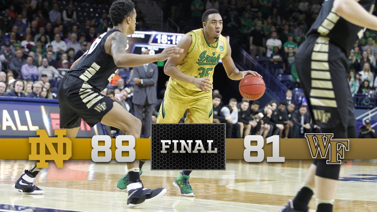 Top Moments - Notre Dame Men's Basketball vs. Wake Forest