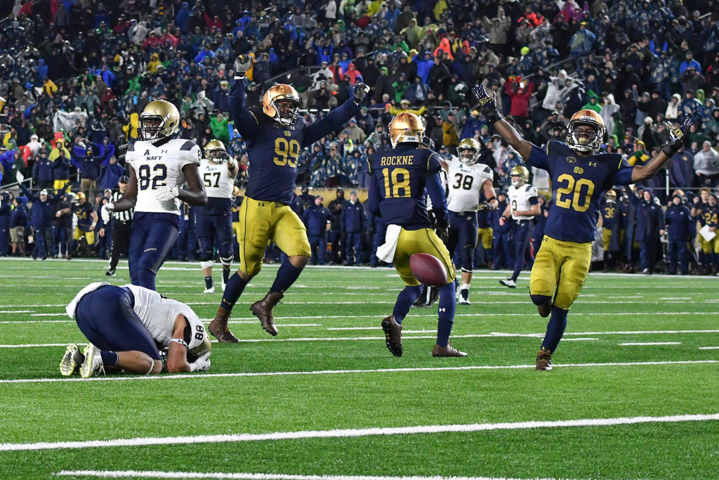 Notre Dame vs. Navy (USATSI)